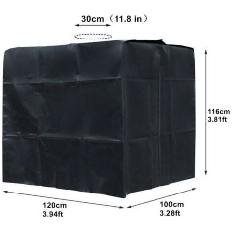 Lona negra anti-UV para tanque de 1000 litros (1/5)