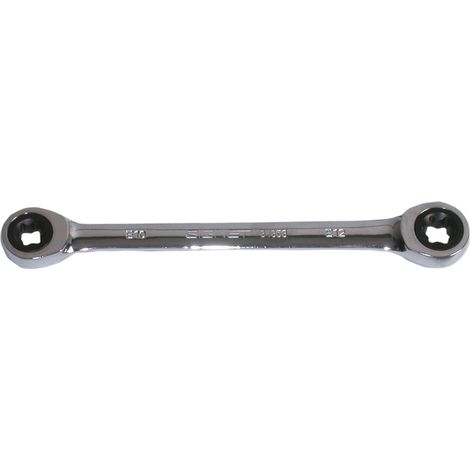KS Tools GEARplus TX-E-Doppel-Ratschenringschlüssel,E10xE12