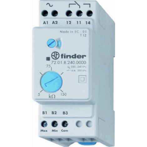 Finder controllo livello liquidi 5...150kohm 1c 720182400000pqa (1/4)