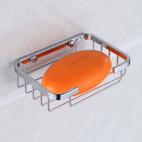 Porte-savon - VITATA - Boîte à savon - Aluminium durable - Résistant à la corrosion - 13x9 cm (1/4)