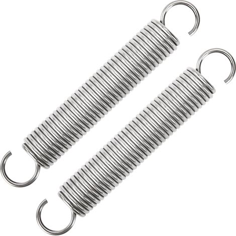 Ressort de Traction 100mm Ressorts de Tension avec Crochets Ressorts en Acier Inoxydable Diamètre du Fil 2,0 mm Diamètre Extérieur 16mm Force 8,80KG 2 Pièces (1/5)