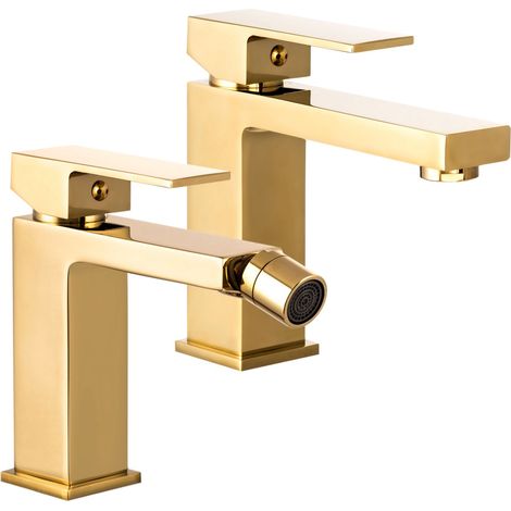GOLD SET WASHBASIN TAP LOW +BIDET ISTER (1/5)