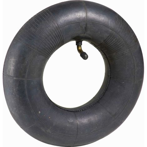 Werka Pro – Chambre à air gonflable 12'' 300x85mm – Caoutchouc noir – Valve courbée avec bouchon de protection – Pour chariots et diables