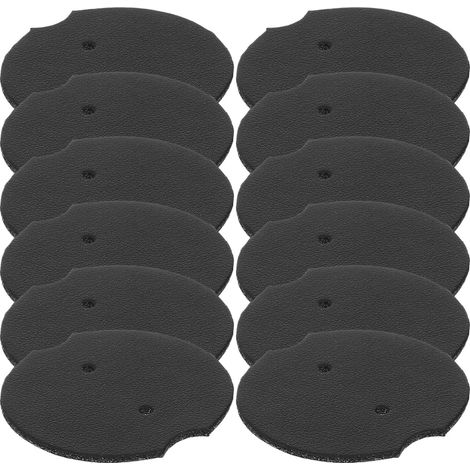 Creative Round Ring Holder Display in Black Microfiber, 12 Pieces, Elegant and Aesthetic, for Rings and Jewelry, for Home Use and Retail (1/5)