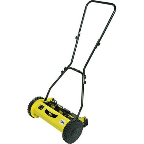 Vigor – Tondeuse manuelle hélicoïdale 40 cm – Lame en acier pour coupe précise – Hauteur de coupe réglable 14-47 mm – Rouleau arrière pour finition - Vtm-40
