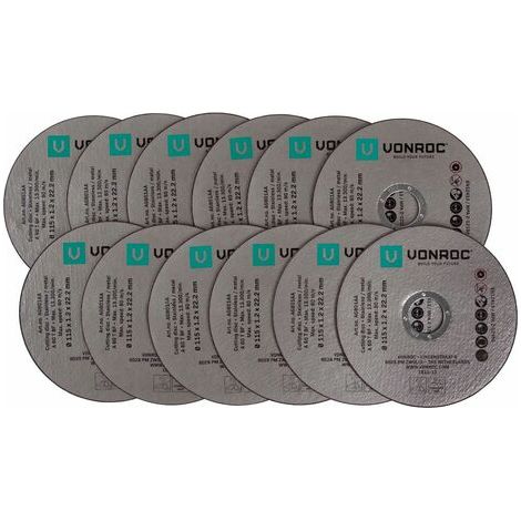 [JAMAIS UTILISÉ] Universelle Trennscheiben – 115 mm – 12 Stück – Stahl und Edelstahl