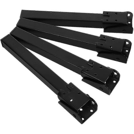 Pieds de bureau d'ordinateur, pieds de table pliants, support stable, ensemble de 4 pièces, fer noir. (1/5)