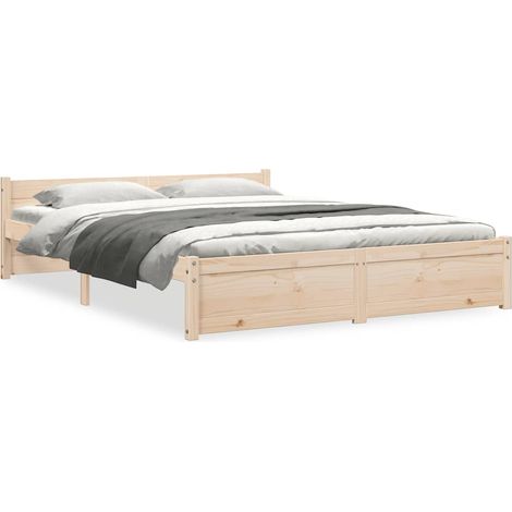 Maison Exclusive - Giroletto in Legno Massello 135x190 cm Double