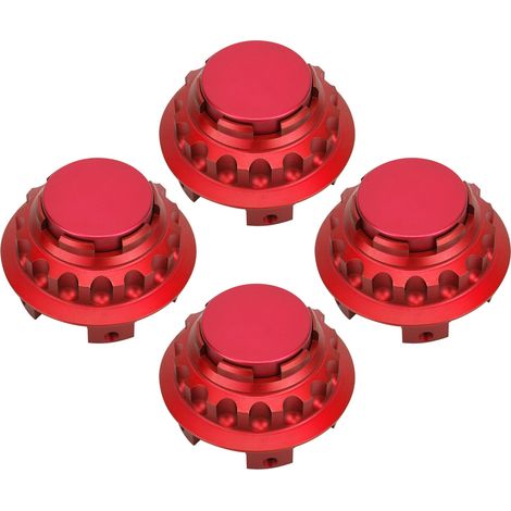 4 caches moyeu roue 3 pouces A1714000025 pour Mercedes Classe A C E SLK rouge (1/5)