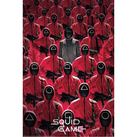 Poster il gioco della folla di calamari