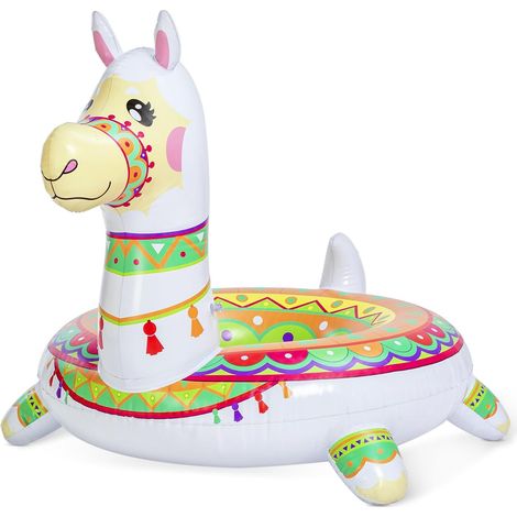 Boubée Lama de Piscine 43.5”, flotteurs de Plage Amusants, Chaise de Radeau de Piscine d'été, Jouets de fête de Natation, décorations de fête de Piscine pour Enfants et Adultes (1/5)