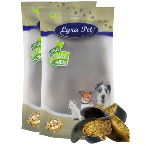 30 pcs. Lyra Pet® Sabots de bœuf fourrés à la panse et au foie env. 3,6 kg