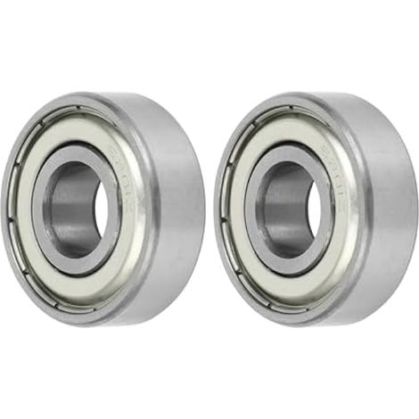 A 2Pcs 6201Z Roulements à Billes à Gorge Profonde P6 12x32x10mm Roulements Lubrifiés Joint métallique Tonalité Argentée Roue de Trottinette skateboard Remplacement d'article (1/4)