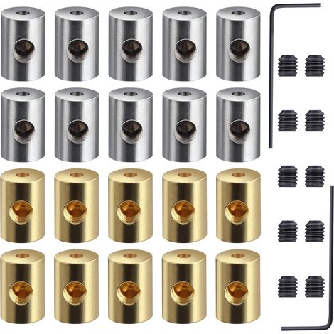 20 pièces garde-goupille de verrouillage dos de goupille de verrouillage 9 X 6 mm fermoir de verrouillage dos de goupille de remplacement avec clé serrures de goupille d’outil pour goupille (1/5)