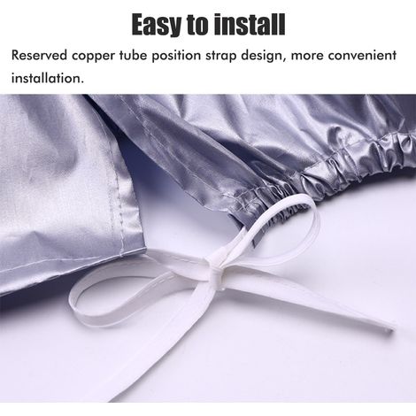 Housse de Protection Hiver pour Climatiseur Extérieur Anti-UV, Imperméable et Résistante (1/5)