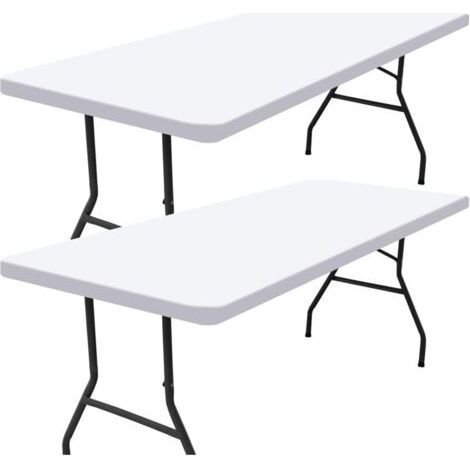 Lot de 2 nappes de pique-nique rectangulaires,pour tables de 8 pieds(beige,30"x96") (1/5)