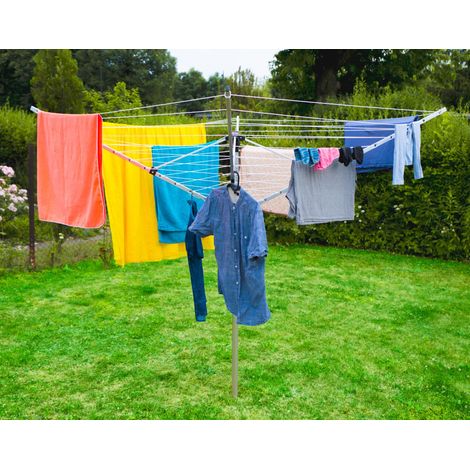 Promis su200 capri séchoir à linge de jardin à quatre bras (1/4)