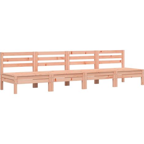 Maison Exclusive - Divani Senza Braccioli da Giardino 4pz Legno Massello Douglas (1/5)