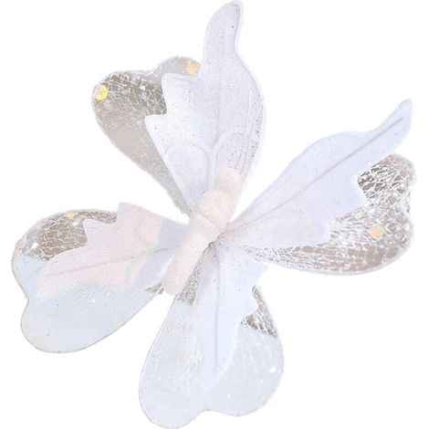 Decorazione natalizia in rete di tessuto bianco