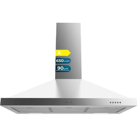 Cecotec Campana pirámide Bolero Flux PM 906500 Inox A