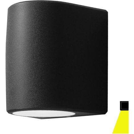 Applique esterno monoemissione top light aosta ag1 ne gx53 led cct ip55 resina