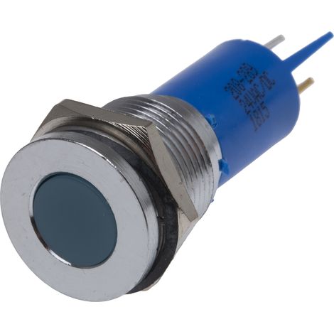 Voyant LED lumineux Bleu RS PRO, dia. 16mm ( Prix pour 1 )