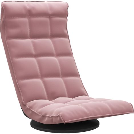 Maison Exclusive - Sedia da Pavimento Girevole Rosa in Velluto