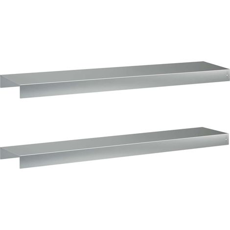 Garten-Abdeckprofil 2 stk. 100 x 20 x 5 cm Verzinkter Stahl vidaXL (1/5)