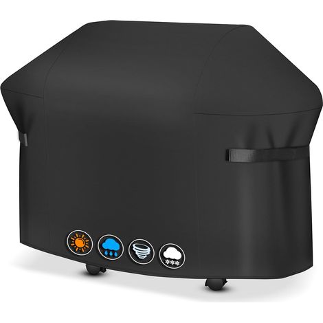 1 Housse De Barbecue 190 Cm Tissu Oxford 600D Imperméable Résistant Aux Uv Pour Weber Summit 600 (1/5)