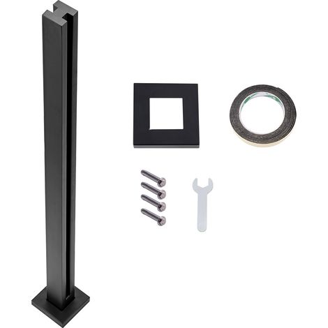 Pince à verre, support de garde-corps en verre de 105 cm de hauteur pour verre trempé de 1 à 12 mm d'épaisseur, pince de fixation en acier inoxydable 304, support d'étagère en verre pour balcon, jardi (1/5)