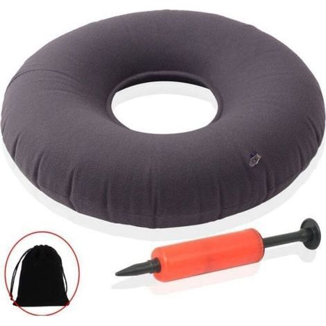 Donutförmiges Kissen, 15 Zoll aufblasbares Kissen zur Linderung von Steißbein- und Hämorrhoidenschmerzen (1/5)
