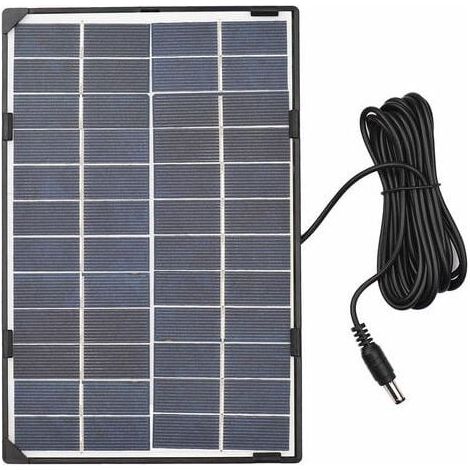 6W 12V IP65 wasserdichtes Solarpanel – 3 m DC-Ausgang für Lampen und Ventilatoren – Polykristallines Silizium für den Außenbereich (1/5)