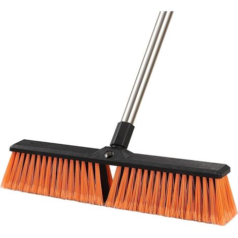 45cm Balai Brosse Extérieur avec Manche Long(163cm), Balai de Jardin Robuste avec Poil pour Terrasses, Jardins, Garages, Trottoirs, Idéal pour Le Nettoyage Sols, Cours, Zones Rocheuses (1/5)