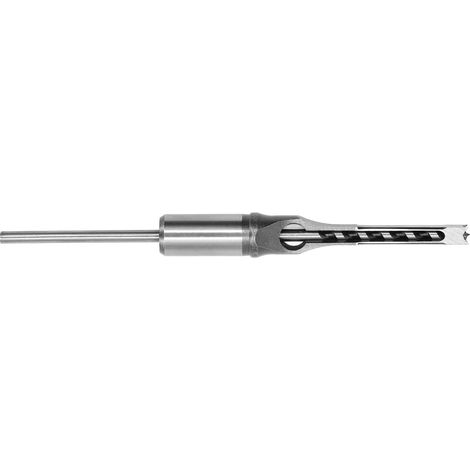 Jeu de ciseaux à mortaiser 8mm en acier allié, foret carré réglable pour perceuse, outil électrique de menuiserie, burin de mortaise ajustable, bois (1/5)