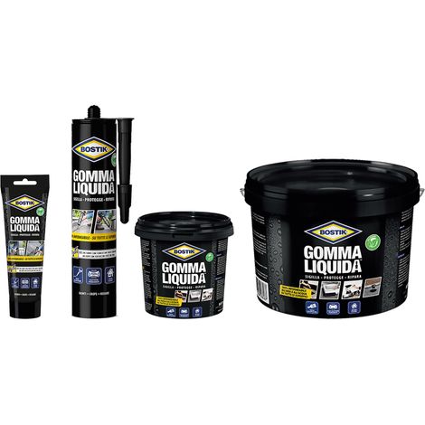 GOMMA LIQUIDA IMPERMEABILIZZANTE gr. 250 - tubetto- 6 pezzi  - BOSTIK