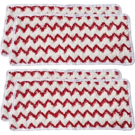 Lot de 4 serpillères en microfibre de rechange pour nettoyeur vapeur Vileda Steam XXL (1/4)