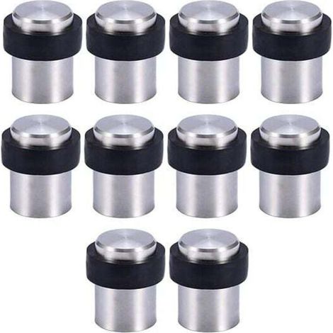 10 fermaporta da pavimento in acciaio inox da 4,5 cm, fermaporta, bloccaporta
