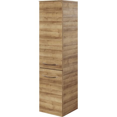 Badezimmer Midischrank in Riviera Eiche Nb. VILLATORO-66, B/H/T ca. 30/121/33 cm (1/3)