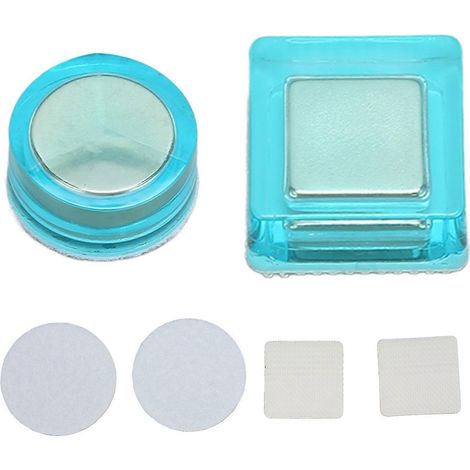 Brosse magnétique mini ronde et carrée double face pour aquarium, nettoyante pour vitres et poissons (1/3)