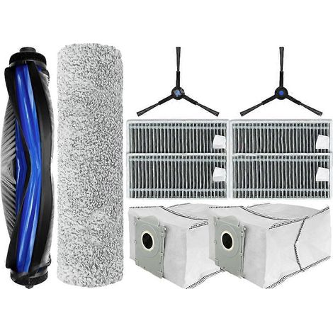 Accessoires compatibles avec l'autolaveuse de sols X8 Pro Omni : brosse principale, filtre HEPA, chiffon, sac à poussière, pièces de rechange (1/5)