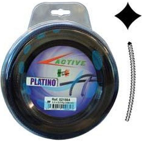 FILO NYLON "PLATINO" SEGHETTATO VIOLA  PER DECESPUGLIATORI - ø mm.4 - blister mt.15