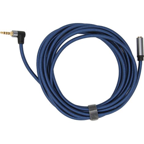 3,5-mm-Klinkenstecker (weiblich auf männlich), 4-polig, 90° abgewinkelt, 3 m / 9,8 ft Audio-Verlängerungskabel (1/5)