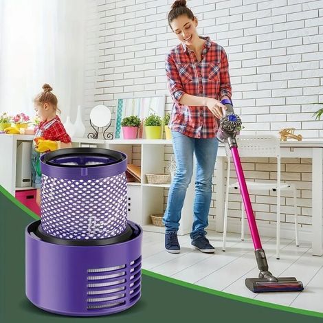 Lot de 2 filtres de rechange V10 pour la série Dyson Cyclone. Numéro de pièce de rechange : 969082 01. (1/5)