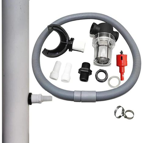 Récupérateur d'eau de Pluie,Pluie de Descente Pluviale Collector 110 mm,avec Tuyau de Connexion,Filtre,Collecteur eaux de Pluie à Fixer sur gouttière (1/4)