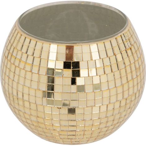 Photophore boule disco D.10cm verre assorti - Feeric lights & christmas (1/5)