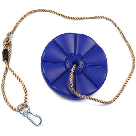 Balançoire Disque en Plastique Siège de balançoire Enfant de Jardin Balançoire Plaque de Suspension avec Corde Balançoire à Disque pour Enfants, (1/4)
