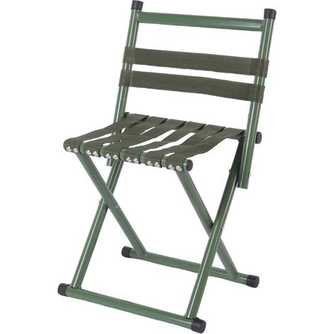 Tabouret pliant d'extérieur petit Mazar, chaise pliante portable, tabouret de pêche, banc de camping, de pique-nique et de barbecue.