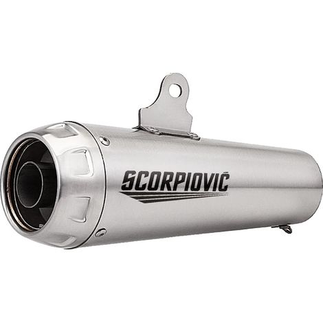 Sistema de escape para motocicleta, 51 mm de diámetro, compatibilidad universal, 51 mm - Plata (1/2)