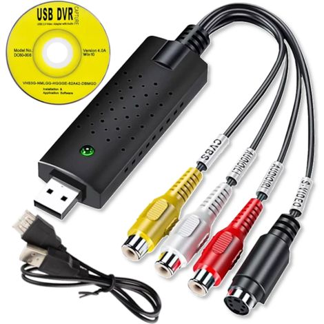 USB-Video-Grabber AV Chinch S-Video-Audio-VHS-Aufnahmeadapter (1/5)