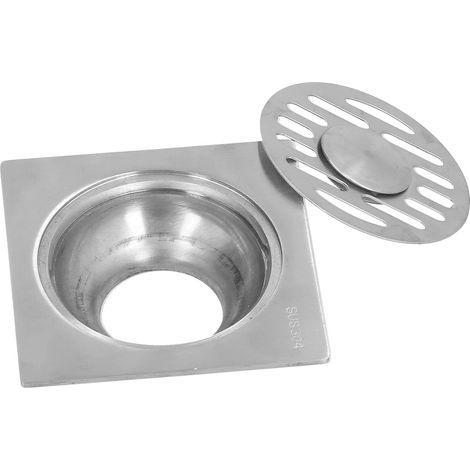 Siphon de Sol, Crépine de Sol Multifonctionnelle Facile à Incliner Auto-obturante pour Salle de Bain pour Balcon pour Cuisine pour Garage (1/5)